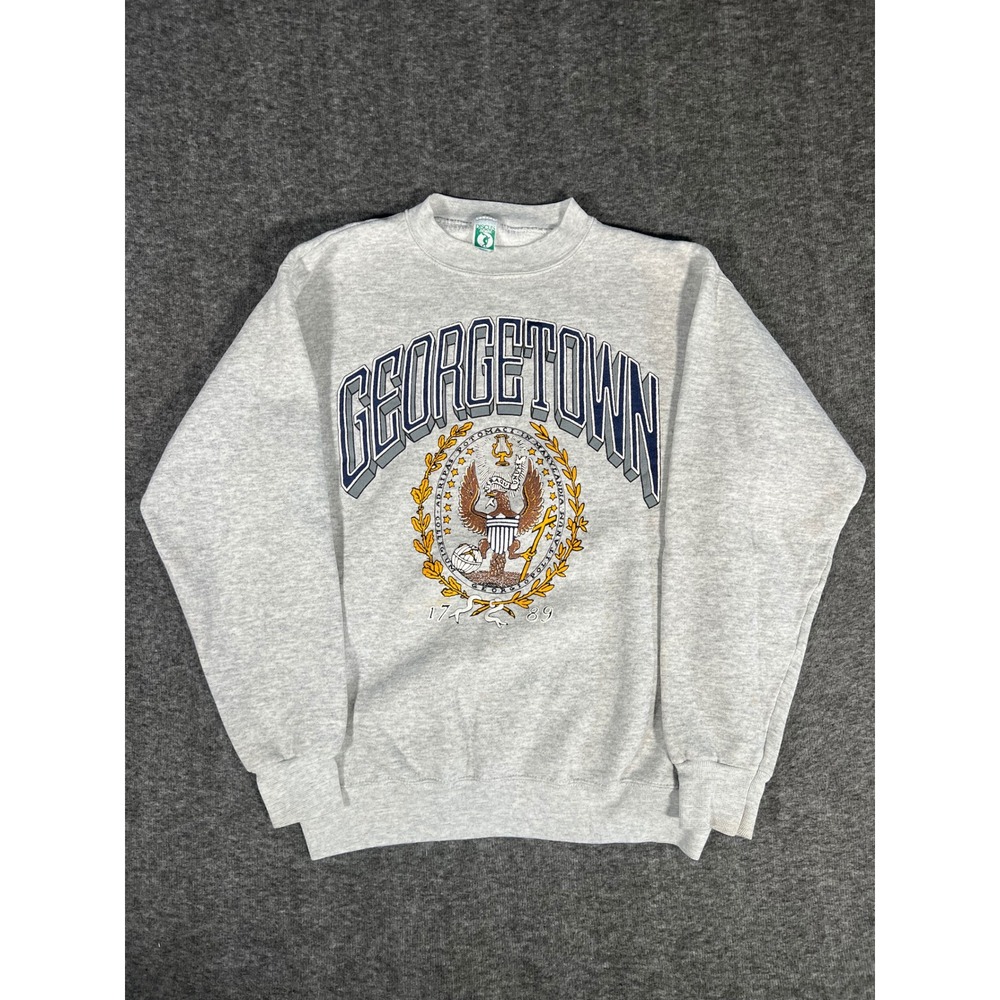 Vintage Discus Athletic Georgetown University Sweatshirt Gray Crewneck Medium